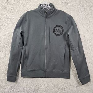 Lululemon Men's Sojourn Jacket Melanite Warpstreme Gray Soul Cycle Size S